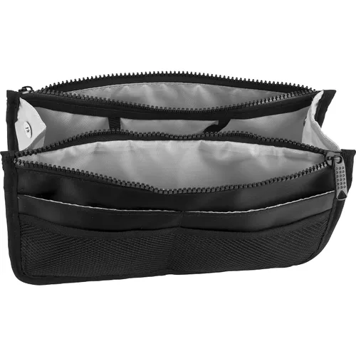 Miniatura 3 de Foscolo - Mini bolsa organizadora de maquillaje de viaje, nailon negro, 1 libra