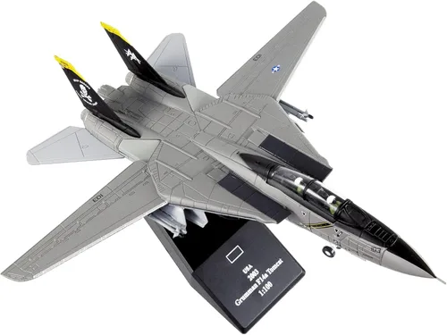 Miniatura 2 de F14 Tomcat 1/100 Modelo de avión fundido a troquel Marina de los Estados Unidos (F-14)