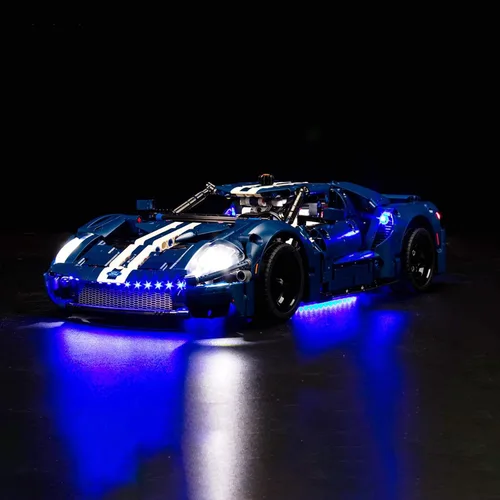 Miniatura 2 de VONADO Kit de luces LED para Lego 2022 Ford GT 42154, kit de luces Technic Ford GT de bricolaje compatible con automóvil Lego (sin modelo)