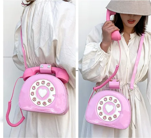 Miniatura 7 de Oweisong Divertido bolso de teléfono para mujer, bolso cruzado de hombro con asa superior para teléfono