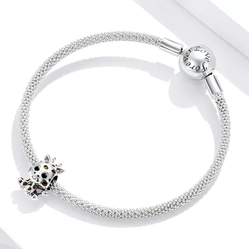 Miniatura 4 de Abalorio de plata de ley 925 con forma de jirafa y mono, para perro, para pulsera de pandora