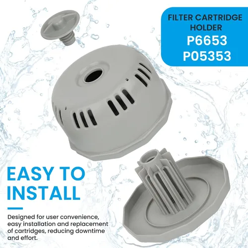 Miniatura 3 de P6653 P05343 54123 54112 - Soporte de cartucho de filtro de repuesto para bañera de hidromasaje, compatible con filtros tipo VI, soporte de cartucho
