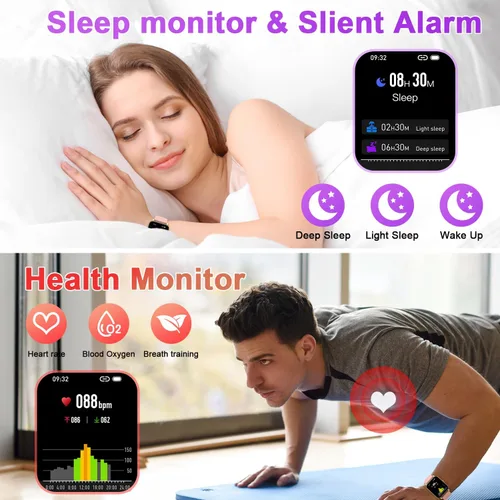 Miniatura 3 de Reloj inteligente para mujer con rastreador de ejercicios: relojes inteligentes para mujer, relojes digitales para hombre, marca/respuesta