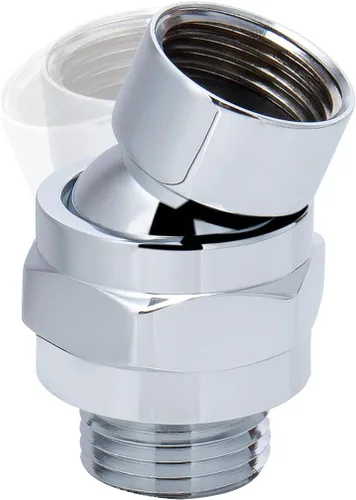 NearMoon Adaptador de bola giratoria para cabezal de ducha, conector de ducha de latón macizo, junta esférica, componente de extensión universal