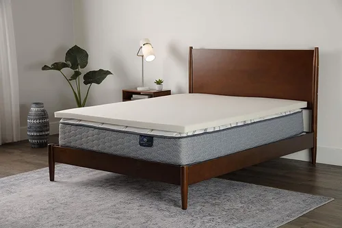Miniatura 5 de Serta CopperGel - Cubrecolchón de espuma viscoelástica refrescante y para aliviar la presión, 2 pulgadas, tamaño matrimonial