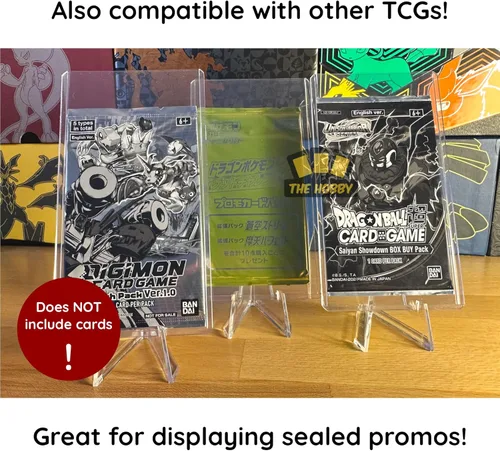 Miniatura 5 de Tallboy Extra Alto y Grueso Toploader Compatible con paquetes promocionales de Pokémon sellados No se ajusta a paquetes completos de refuerzo 3