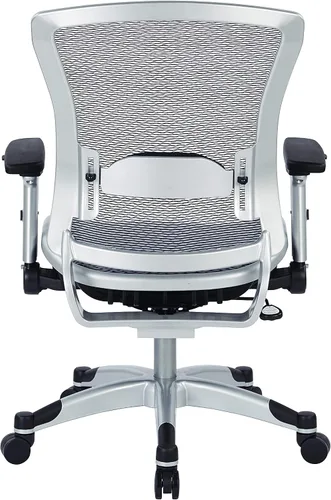 Miniatura 9 de Space Seating Silla de oficina de rejilla de aire ejecutiva serie 317 con respaldo de malla transpirable, soporte lumbar, control de inclinación