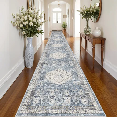 Miniatura 77 de RUUGME Alfombra Pasillera Lavable 2'6x12 - Alfombra de Pasillo con Respaldo Antideslizante Alfombras Resistentes a Manchas para Sala de Estar