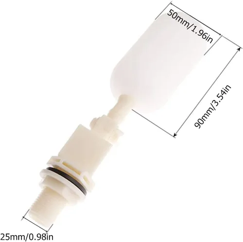Miniatura 3 de Válvula de bola flotante de 3/4, tanque de humidificador de alimentación de llenado automático con ajustable para estanques, canal de agua