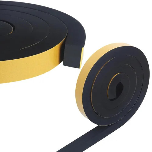 Miniatura 35 de Cinta de espuma de alta densidad, tira de sellado impermeable, tiras CR de neopreno, adhesivo de una sola cara, sello de EVA 1 pulgada de ancho x