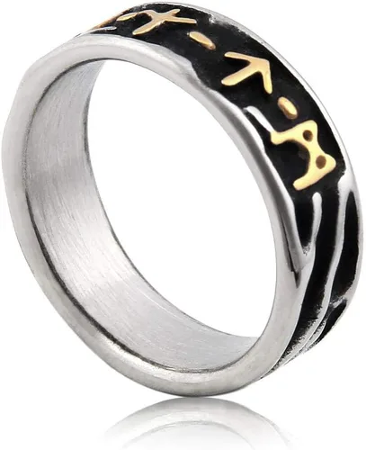 Miniatura 3 de BAVIPOWER Colgante de cabeza de lobo vikingo, cadena de quilla de acero inoxidable, collar nórdico, potente joyería pagana para hombres y mujeres