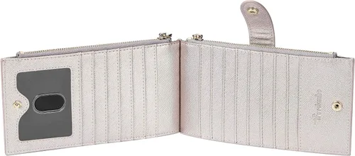 Miniatura 4 de Travelambo RFID Billetera de mujer con varios compartimientos para varias tarjetas con bolsillo con cierre, talla única