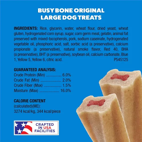 Miniatura 6 de Purina Busy Bone - Golosinas masticables para perros adultos, originales, bolsa de 10