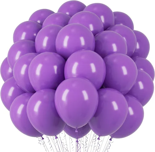 Miniatura 49 de Voircoloria - Globos azul bebé claro, paquete de 66 globos de 12 pulgadas de látex para fiestas para niños y niñas, para cumpleaños, baby shower, 16