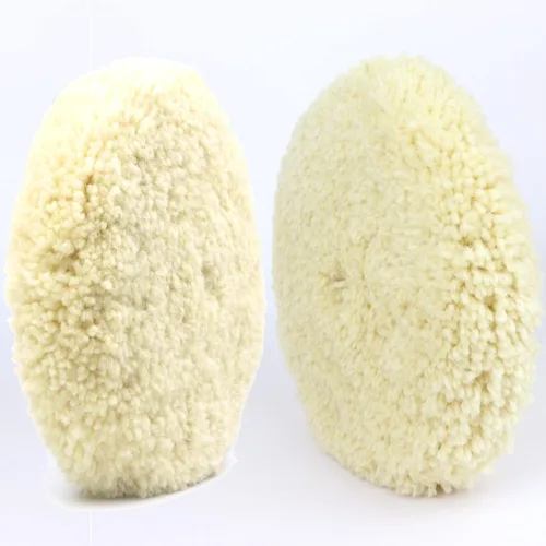Miniatura 5 de Woolous Almohadillas de pulido de lana de 7 pulgadas, 100% lana natural, corte y pulido compuesto de doble cara 100% wool double-sided pad for