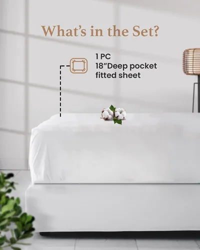 Miniatura 3 de Good Sleep Bedding Sábanas ajustables Twin XL - Sábanas Twin XL extra largas de 800 TC para dormitorio, sábana ajustada 100% algodón egipcio Twin