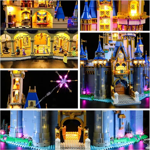 Miniatura 4 de YEABRICKS Luz LED para Lego-43222 modelo de bloques de construcción de castillo de Disney (juego de Lego no incluido)