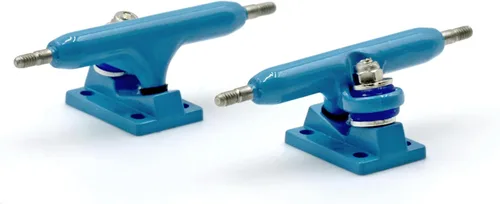 Miniatura 2 de A1 Pro Fingerboard Trucks 36 mm 34 mm 32 mm con nueva base y copa de pivote (32 mm Azul bebé)