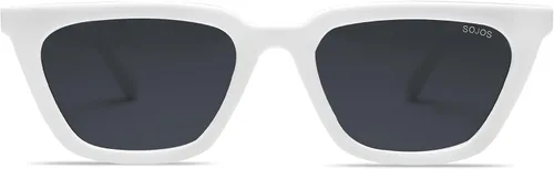 Miniatura 2 de SOJOS Gafas de sol polarizadas cuadradas estrechas estilo ojos de gato para mujeres, retro, modernas, para conducir SJ2169