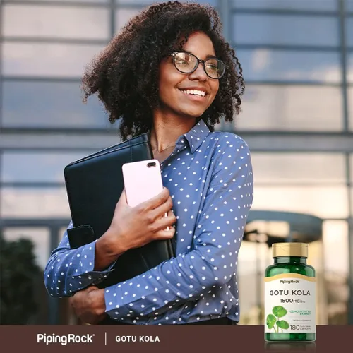 Miniatura 6 de Piping Rock Gotu Kola Cápsulas 180 unidades Extracto de hierbas concentrado Suplemento sin OMG, sin gluten