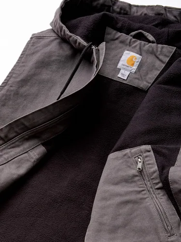 Miniatura 6 de Carhartt Mens Relaxed Fit Washed Duck Fleece-Lined Hooded Vest