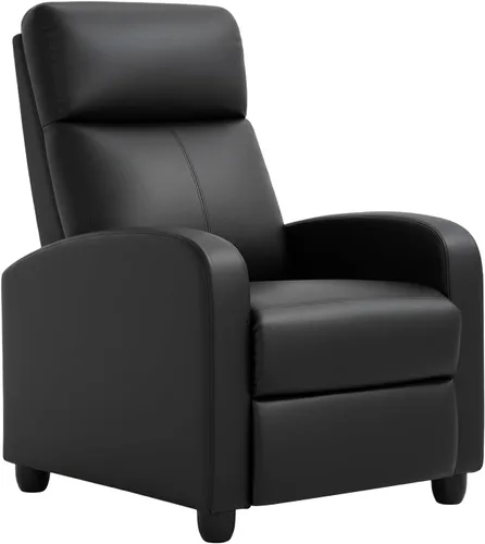 Miniatura 8 de PayLessHere Silla Reclinable Individual Sofá Reclinable Asiento de Cine en Casa con Soporte Lumbar y Respaldo Acolchado para Sala de Estar