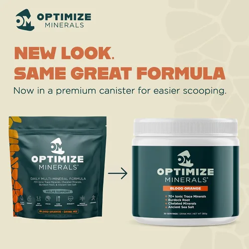 Miniatura 3 de Optimize Minerals Fórmula Diaria Multimineral – Magnesio, Electrolitos y Suplemento en Polvo de Minerales Traza - Bebida de Vitaminas Sin Gluten