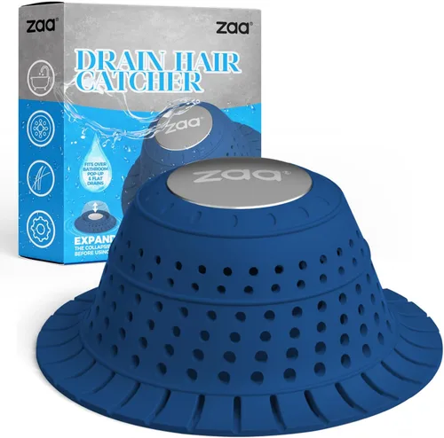 Miniatura 9 de zaa - Recogedor de pelo de drenaje de bañera, 1 paquete de protector de drenaje plegable de silicona para desagües emergentes y regulares de ducha
