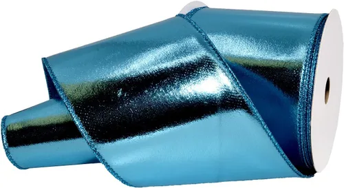 Miniatura 18 de Morex Ribbon alámbrico Lamé cinta, 2 – 1/2" X 10 yd, color dorado