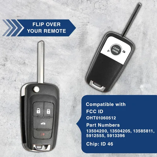 Miniatura 5 de KeylessOption llavero de auto con control remoto para entrada sin llave, repuesto para OHT01060512