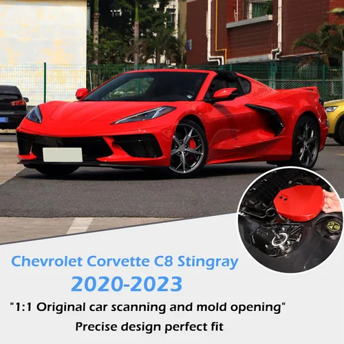 Miniatura 6 de Cubiertas de torre de puntal trasero compatibles con Chevrolet Corvette C8 2020-2023, cubierta de panel de protección de impactos de plástico ABS