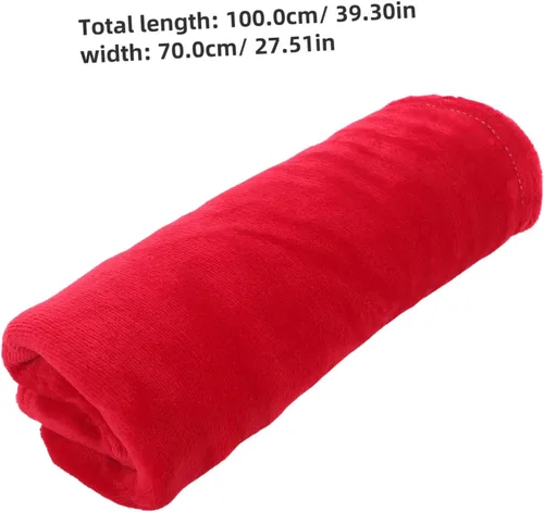 Miniatura 2 de LIFKOME Sábanas de invierno de franela de forro polar, manta de Woobie, manta cálida, sábanas de franela de regalo, manta roja gruesa, sábanas