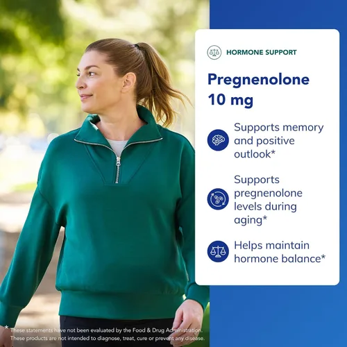 Miniatura 3 de Pure Encapsulations Pregnenolone 10 mg Suplemento para apoyar el sistema inmunológico, la memoria y el equilibrio hormonal* 180 cápsulas
