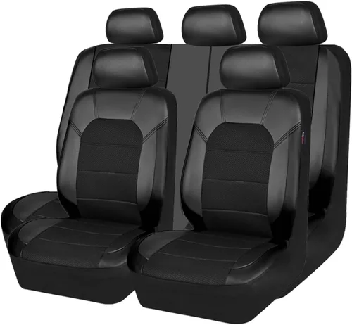 Miniatura 19 de Car Pass - Fundas universales de cuero para asiento de automóvil deportivas que se adaptan a la mayoría de automóviles, SUV, camiones y camionetas