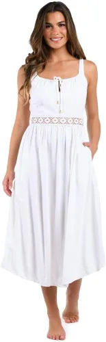 Miniatura 126 de La Blanca Vestido midi para cubrir el traje de baño para mujer