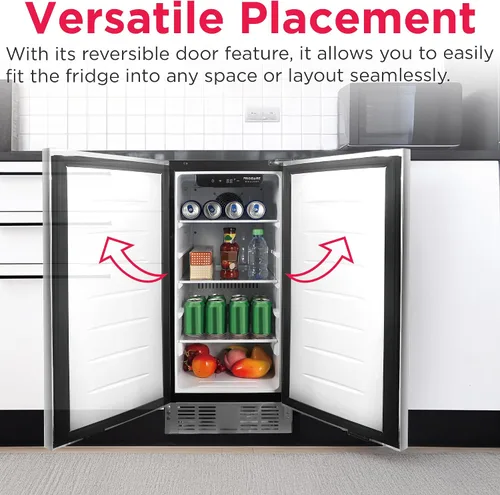 Miniatura 6 de Frigidaire Refrigerador incorporado de 3 pies cúbicos de capacidad, debajo del mostrador, sin escarcha, acero inoxidable