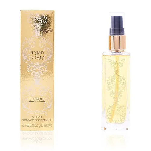 SALERM - Suero Capilar Aceite de Argán - Biokera Arganology - 2.0 fl oz - para Cabello Muy Seco y Dañado - Nutrición y Brillo - Revitaliza el