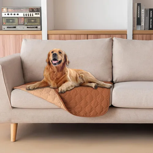 Miniatura 41 de gogobunny Manta 100% Impermeable de Doble Cara para Perros, Cubierta Suave para Cama de Mascotas, Reversible, Protege Muebles, Sillón, Sofá, Coche