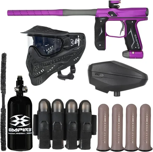 Action Village Empire Axe 2.0 Rivalry - Kit de pistola de paintball Púrpura polvo/Gris polvo