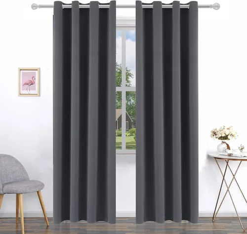 Miniatura 39 de Pickluc Cortinas Opacas Azul Marino para Sala de Estar, Cortinas Bloqueadoras de Luz con Ojales, Aislamiento Térmico, Reducción de Ruido, 52 Azul