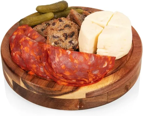Miniatura 5 de PICNIC TIME Disney Princess Beauty & the Beast - Juego de tabla de queso brie de acacia y cuchillos, juego de tabla de charcutería, tabla de cortar
