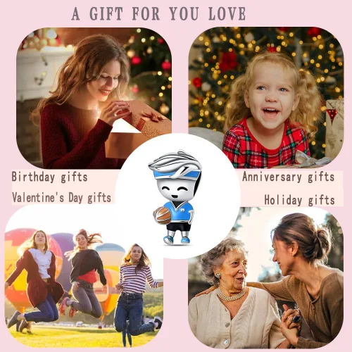 Miniatura 57 de LNQOBU Happy Life - Colgante para pulseras de abalorios, plata de ley 925 para mujer (con un espaciador de cuentas)