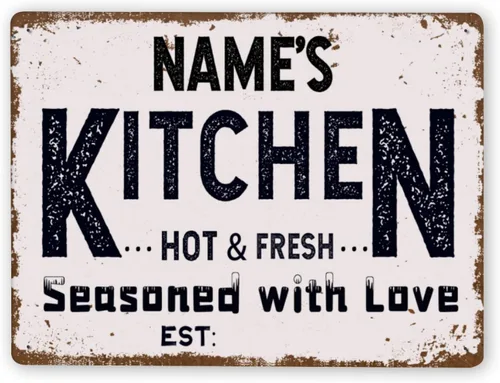 Miniatura 11 de Letreros de cocina personalizados personalizados para cocina, decoración de pared, letreros de metal para restaurante de mostrador, bar en casa