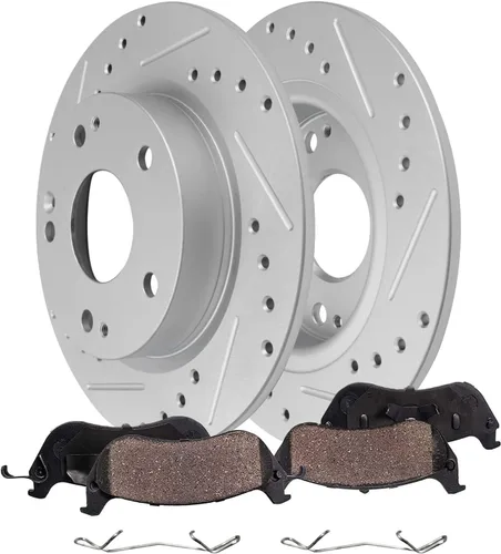 Miniatura 32 de Detroit Axle - Zapatas de freno traseras para Chrysler PT Cruiser 04-09, reemplazo de zapatas de freno semimetálicas 2004 2005 2006 2007 2008 2009