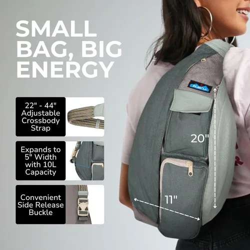 Miniatura 5 de KAVU - Bolso con correa de cuerda, mochila para senderismo, campamento y viajes