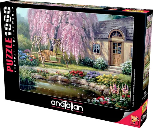 Miniatura 2 de Anatolian Puzzle - Cabaña de cerezo en flor, rompecabezas de 1000 piezas, #1089