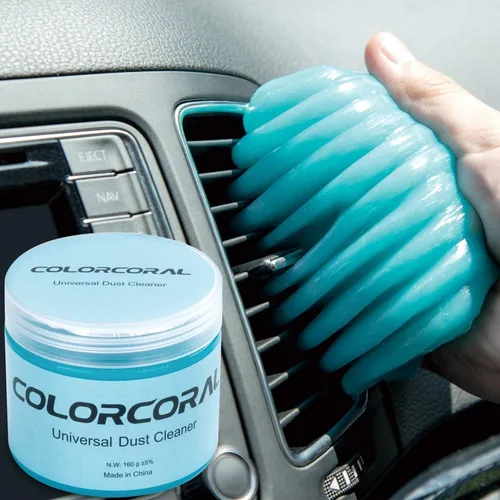 ColorCoral Gel de limpieza universal para auto limpiador de ventilación de coche, masilla de limpieza para detalles automáticos, kit de limpieza de