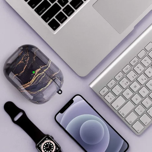 Miniatura 2 de OLEBAND Funda para Airpod de 3ª generación con patrón, tapa dura, antideslizante, compatible con Apple Airpod Pro de 3ª generación, para mujeres