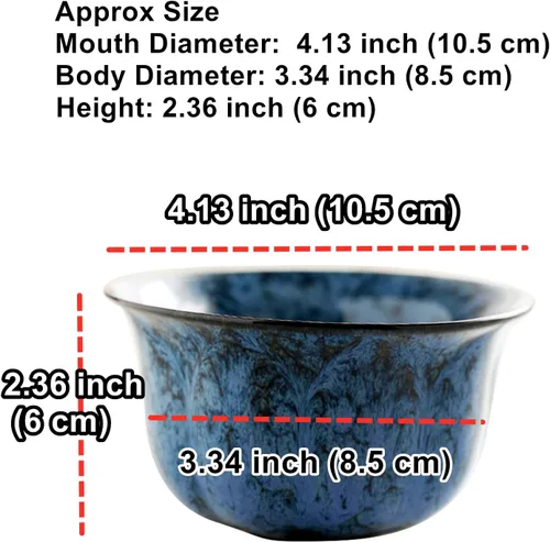 Miniatura 6 de Macetas para suculentas con drenaje en relieve con patrón de dragón en relieve, bandeja de bambú, maceta de cerámica, 4 piezas, macetas, macetas