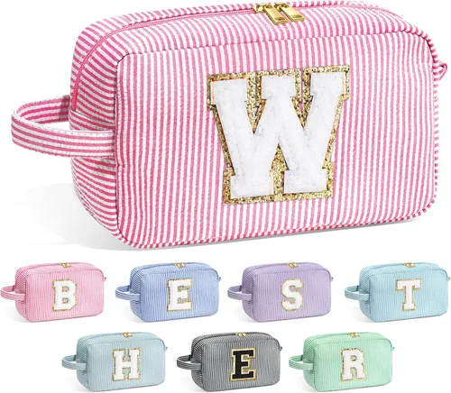 Miniatura 87 de Bolsa de Maquillaje con Inicial YOOLIFE - Regalos de Cumpleaños para Mujeres, Niñas, Mamá, Hija, Amigas, Hermana, Maestra, Regalos de Propuesta